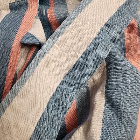 Anthropologie Finders keepers Rosetta wrap skirt striped with tie front size M - Picture 10 of 10